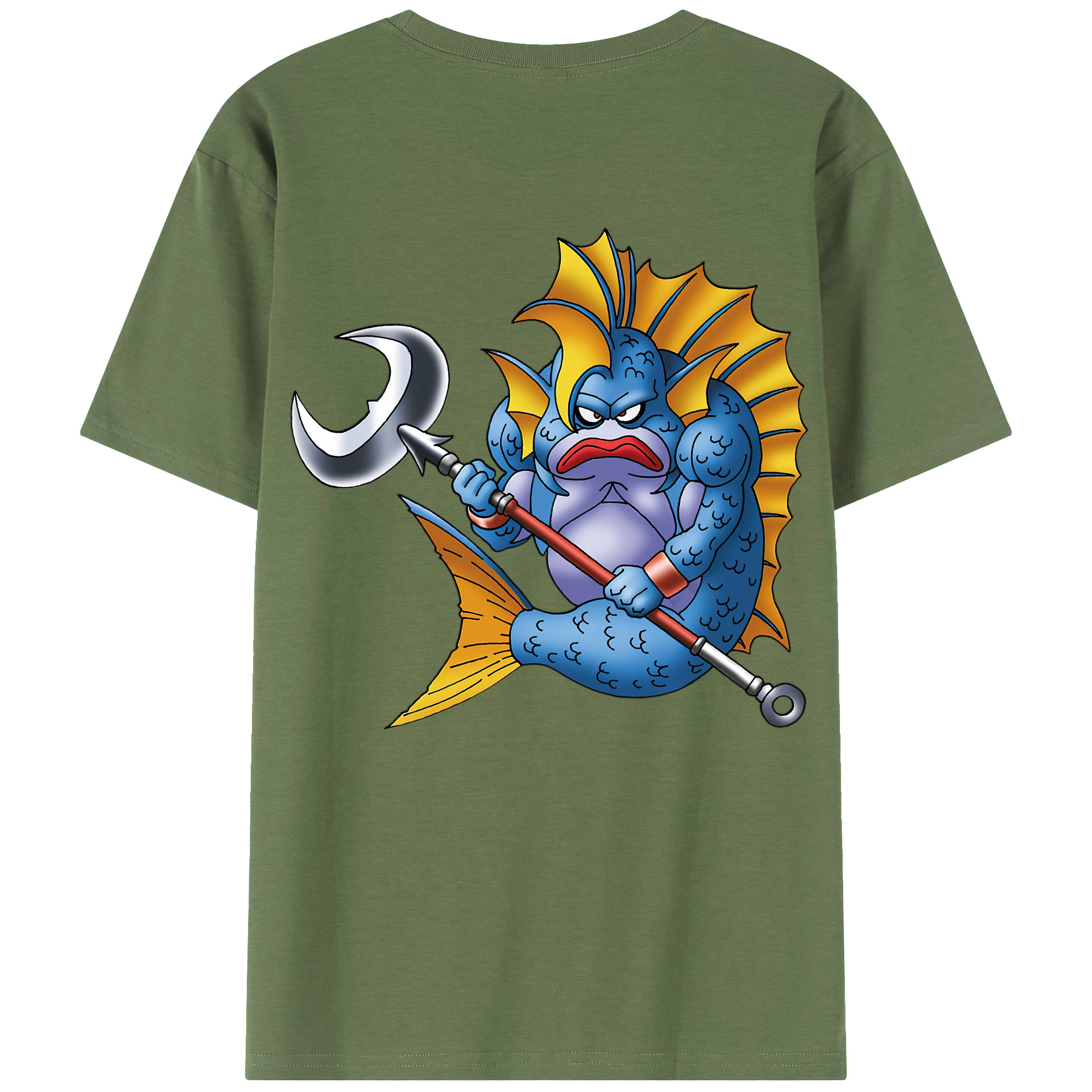 （画像用） ドラゴンクエスト Doragon Kuesuto Dragon Quest 綿100％ メンズ半袖Tシャツ（バックプリント） 通気性
